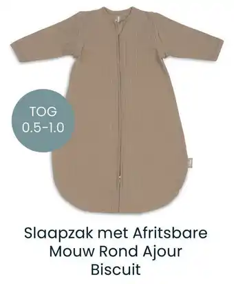 Baby-Dump Slaapzak met Afritsbare Mouw Rond Ajour Biscuit aanbieding