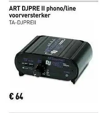 Bax-Music ART DJPRE II Phone-Line Voorversterker aanbieding