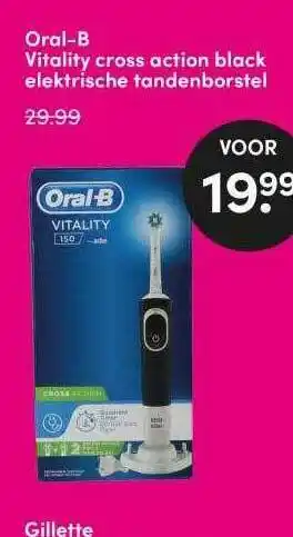 DA Oral-B Vitality Cross Action Black Elektrische Tandenborstel aanbieding