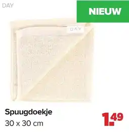 Baby-Dump Day Spuugdoekje aanbieding