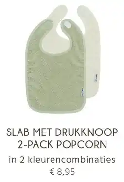 Baby-Dump Slab met drukknoop 2 pack popcorn aanbieding