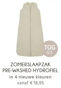 Baby-Dump Zomerslaapzak pre-washed hydrofiel aanbieding