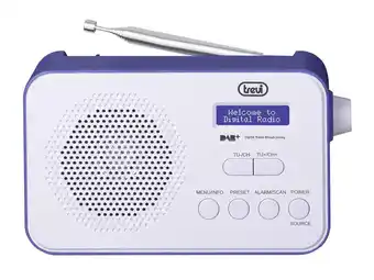 Bol.com TREVI DRAAGBARE DAB-RADIO 792-R BLACK aanbieding