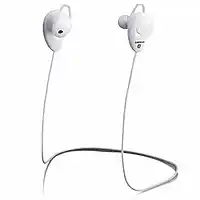 Bol.com Lenco EPB-015WH - Draadloze in-ear oordopjes met ingebouwde microfoon - Wit aanbieding