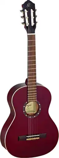 Bol.com Ortega R121-3/4 WR wijnrood incl. Bag - 3/4 Klassieke gitaar aanbieding