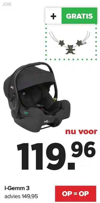 Baby-Dump Joie I-Gemm 3 aanbieding