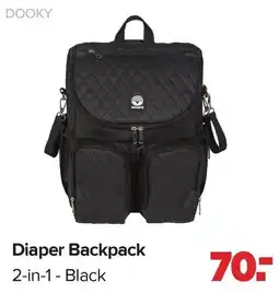 Baby-Dump Dooky diaper backpack aanbieding