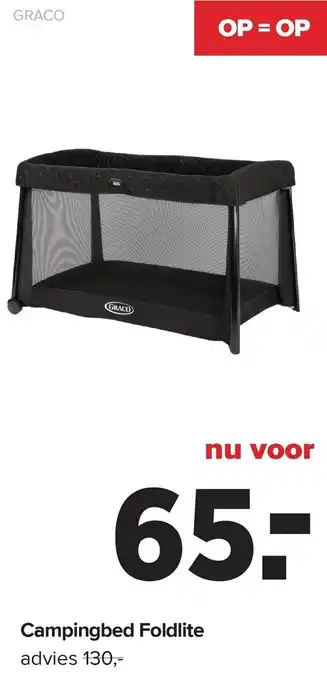 Baby-Dump Graco campingbed foldlite aanbieding