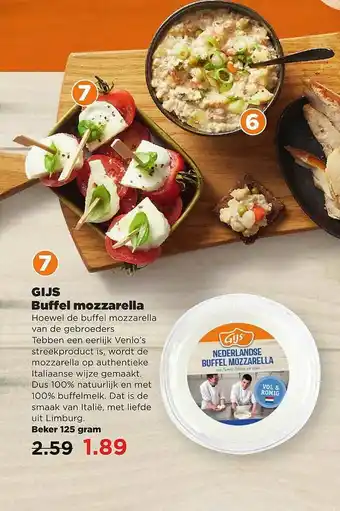 PLUS Gijs Buffel Mozzarella aanbieding