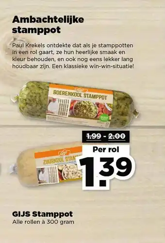 PLUS Gijs Stamppot aanbieding