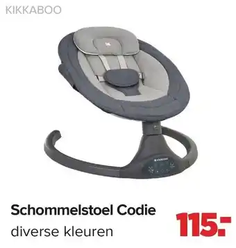 Baby-Dump Kikkaboo schommelstoel codie aanbieding