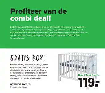 Baby-Dump Profiteer van de combi deal! aanbieding