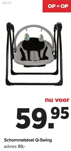 Baby-Dump Qute schommelstoel Q-swing aanbieding