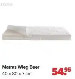 Baby-Dump Matras Wieg Beer aanbieding