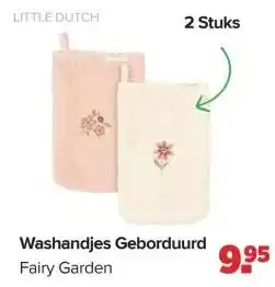 Baby-Dump Washandjes Geborduurd aanbieding