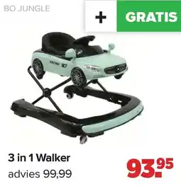 Baby-Dump Bo jungle 3 in 1 walker aanbieding