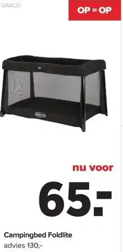 Baby-Dump Campingbed Foldlite aanbieding