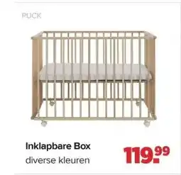 Baby-Dump Inklapbare Box aanbieding