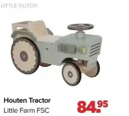 Baby-Dump Houten Tractor aanbieding