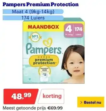 Bol.com Pampers Premium Protection aanbieding