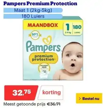 Bol.com Pampers Premium Protection aanbieding