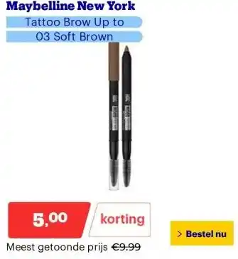 Bol.com Maybelline New York aanbieding