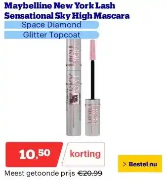 Bol.com Maybelline New York Lash Sensational Sky High Mascara aanbieding