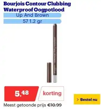 Bol.com Bourjois Contour Clubbing Waterproof Oogpotlood aanbieding