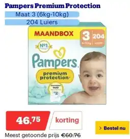 Bol.com Pampers Premium Protection aanbieding