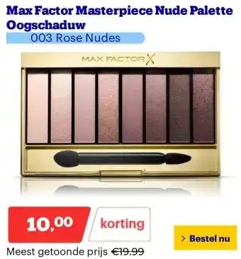 Bol.com Max Factor Masterpiece Nude Palette Oogschaduw aanbieding