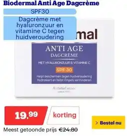 Bol.com Biodermal Anti Age Dagcrème aanbieding