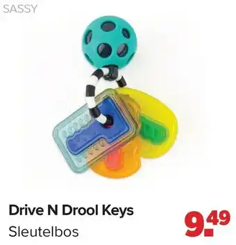 Baby-Dump Sassy drive n drool keys aanbieding