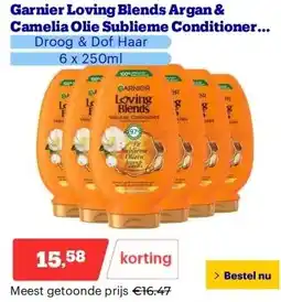 Bol.com Garnier Loving Blends Argan & Camelia Olie Sublieme Conditioner Voordeelverpakking aanbieding