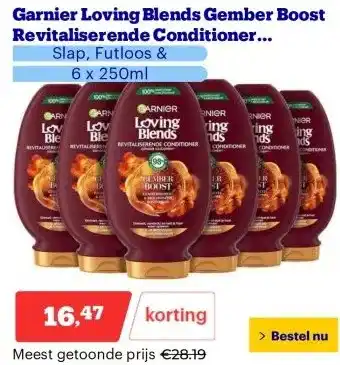 Bol.com Garnier Loving Blends Gember Boost Revitaliserende Conditioner Voordeelverpakking aanbieding