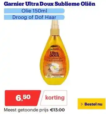 Bol.com Garnier Ultra Doux Sublieme Oliën aanbieding