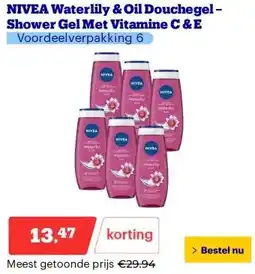 Bol.com NIVEA Waterlily & Oil Douchegel – Shower Gel Met Vitamine C & E aanbieding