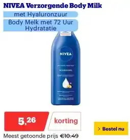 Bol.com NIVEA Verzorgende Body Milk aanbieding