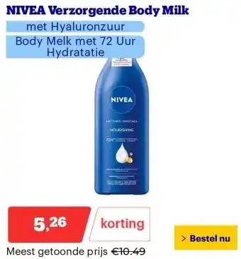 Bol.com NIVEA Verzorgende Body Milk aanbieding