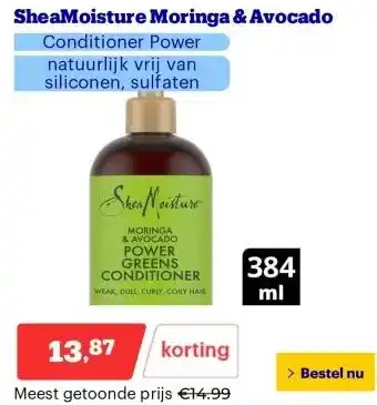 Bol.com SheaMoisture Moringa & Avocado aanbieding