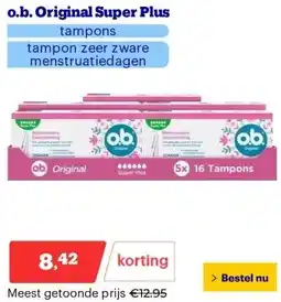 Bol.com o.b. Original Super Plus aanbieding