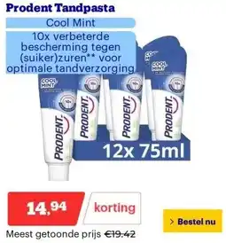 Bol.com Prodent Tandpasta aanbieding