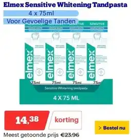 Bol.com Elmex Sensitive Whitening Tandpasta aanbieding