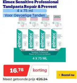 Bol.com Elmex Sensitive Professional Tandpasta Repair & Prevent aanbieding