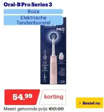 Bol.com Oral-B Pro Series 3 aanbieding