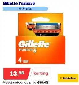 Bol.com Gillette Fusion 5 aanbieding