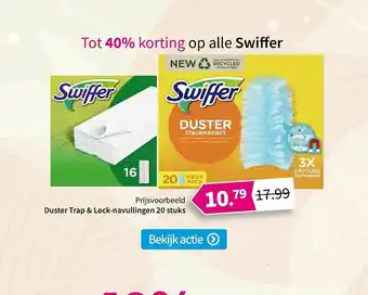 Plein.nl Swiffer Duster Trap & Lock-Navullingen 20 Stuks Tot 40% Korting aanbieding