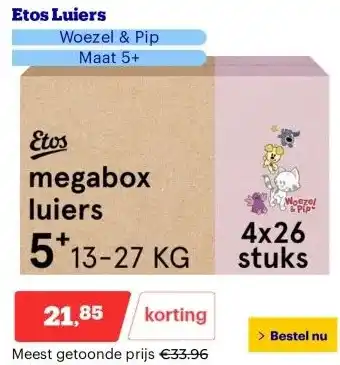 Bol.com Etos Luiers aanbieding