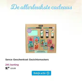 Plein.nl Sence Geschenkset Gezichtsmaskers 24% Korting aanbieding