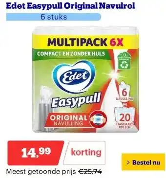 Bol.com Edet Easypull Original Navulrol aanbieding