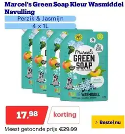 Bol.com Marcel's Green Soap Kleur Wasmiddel Navulling aanbieding